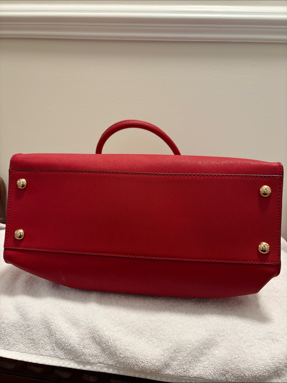 Like New Michael Kors Hamilton Bag Scarlet Red - Picture 7 of 15